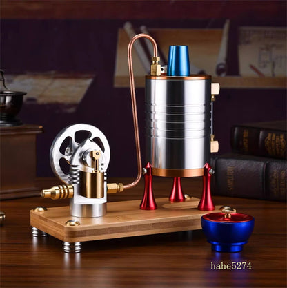 Mini Live Steam Engine Model With 167ML Boiler DIY Kit Mechanical Toy Collection