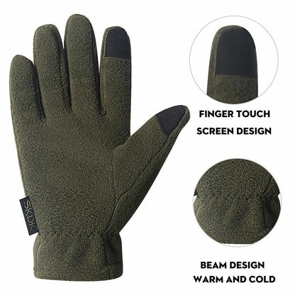3pcs Winter Fleece Scarf Hat Gloves Set Outdoor Cycling Camping Neck Collar Warm