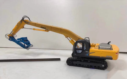 1:50 48CM KOBELCO SK350-8 Pile Driver Excavator Construct Machine Diecast Model