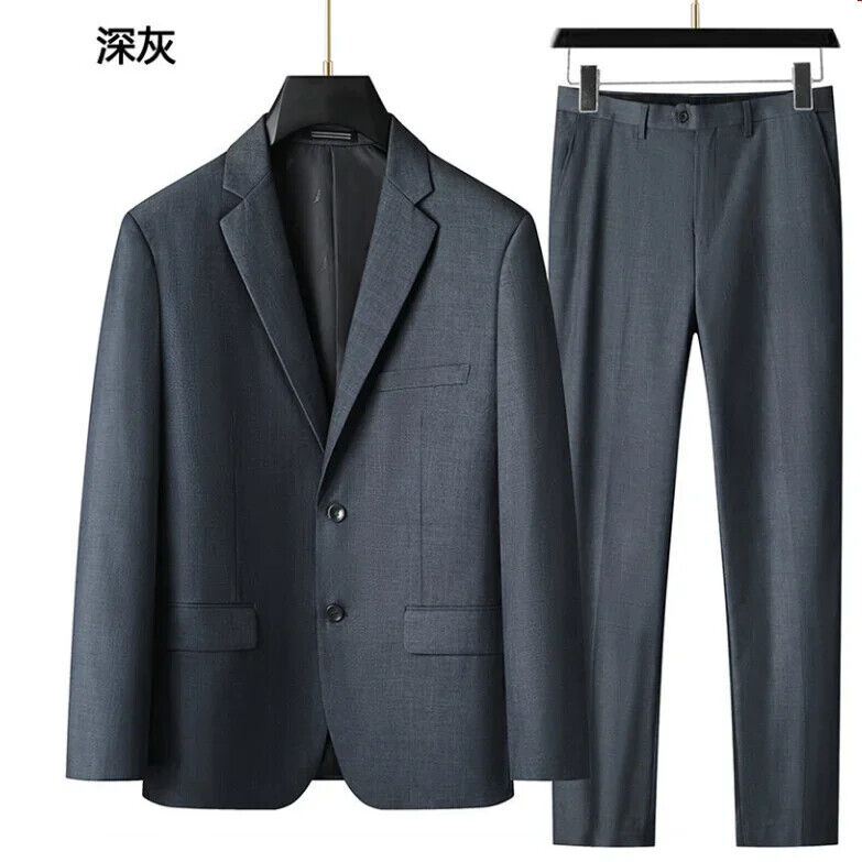 Men's Suit (suit + Vest + Trousers) Plus Fat Wedding Dress 3/2 Sets FourSeasons