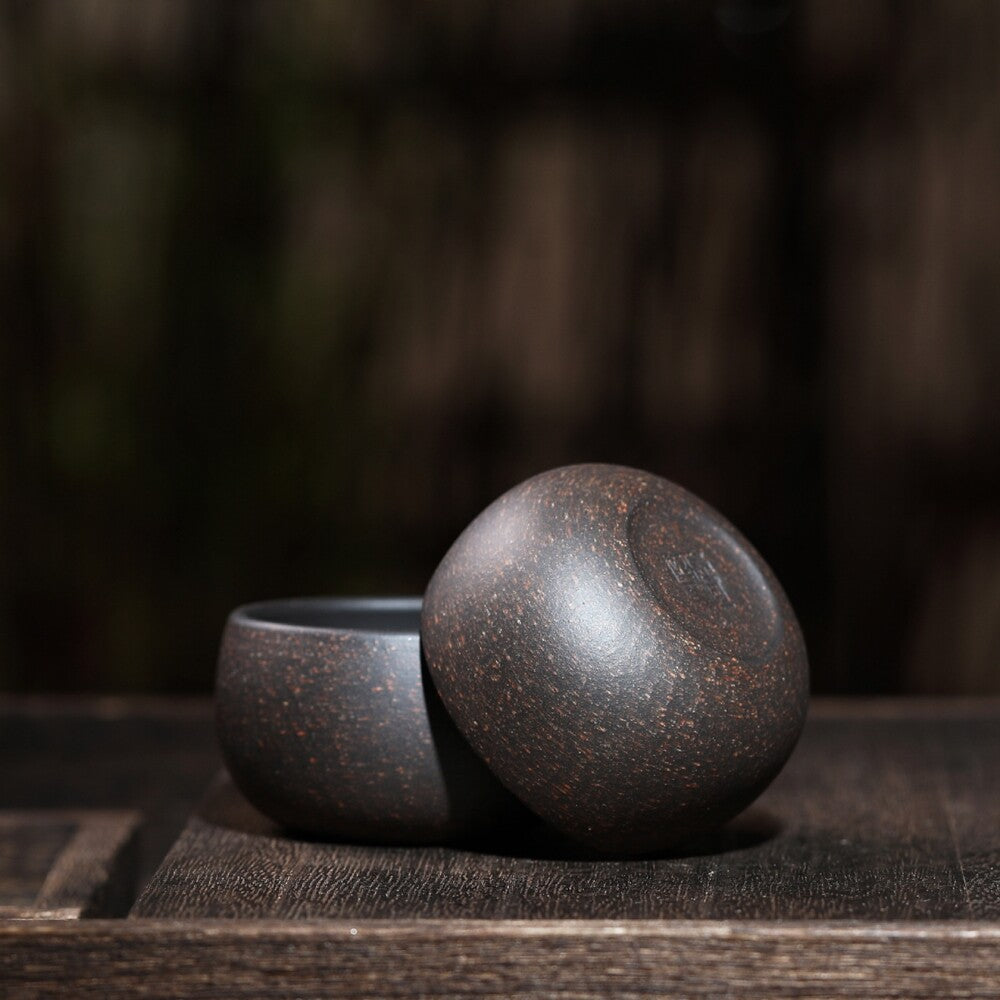 2pcs/lot Handmade Tea Cup Chinese Kungfu Tea Cup Real Yixing Zisha Purple Clay