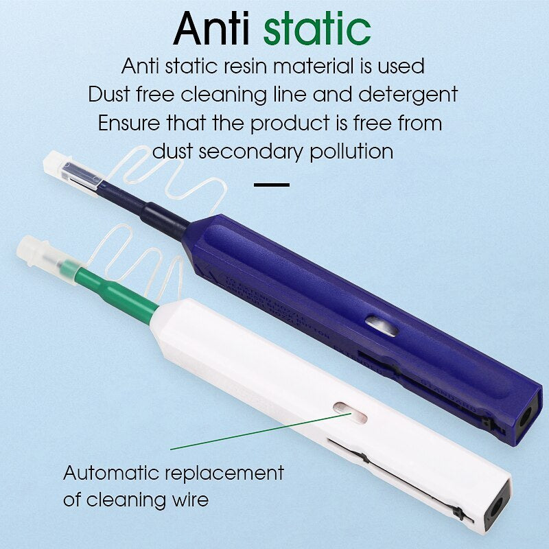 SC/FC/ST 2.5mm Fiber Optic Cleaning Pen LC/MU 1.25mm Cleaning Fiber Cleaner Tool