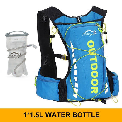 Cycling Backpack Men Women Nylon Bag Hiking Camping 250ml 1.5L Water Bag