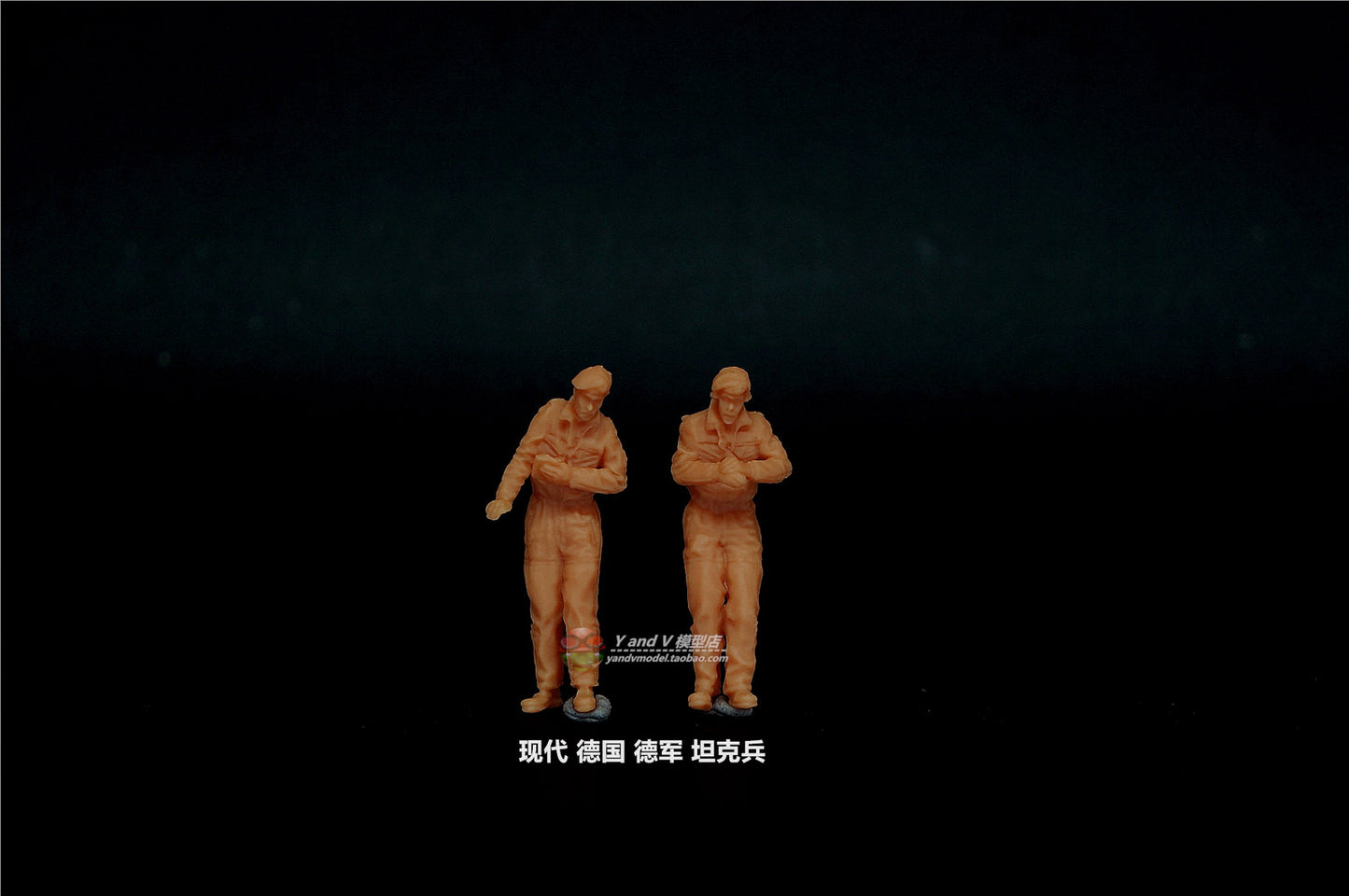 1/72 1/64 1/87 Modern Germany Wehrmacht Tank Crew 2-Persons Unpainted Model