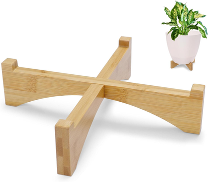 Bamboo Wood Plant Stand Pot Holder Home Office Decoration Indoor Outdoor Riser