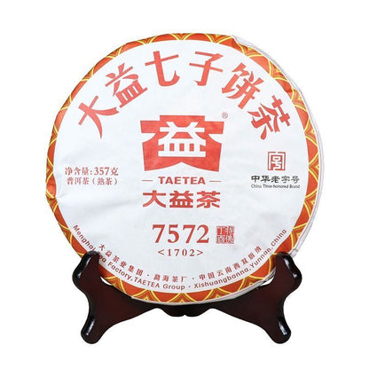 Original TAETEA 7572 Puerh * 2017 Yunnan Menghai Dayi Ripe Pu'er Tea 357g