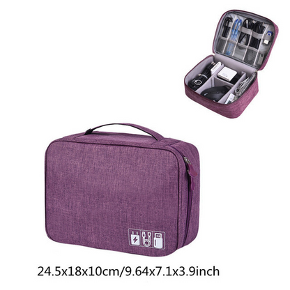 Travel Electronic Accessories Carrying Case for Digital Camera USB Organizer Bag