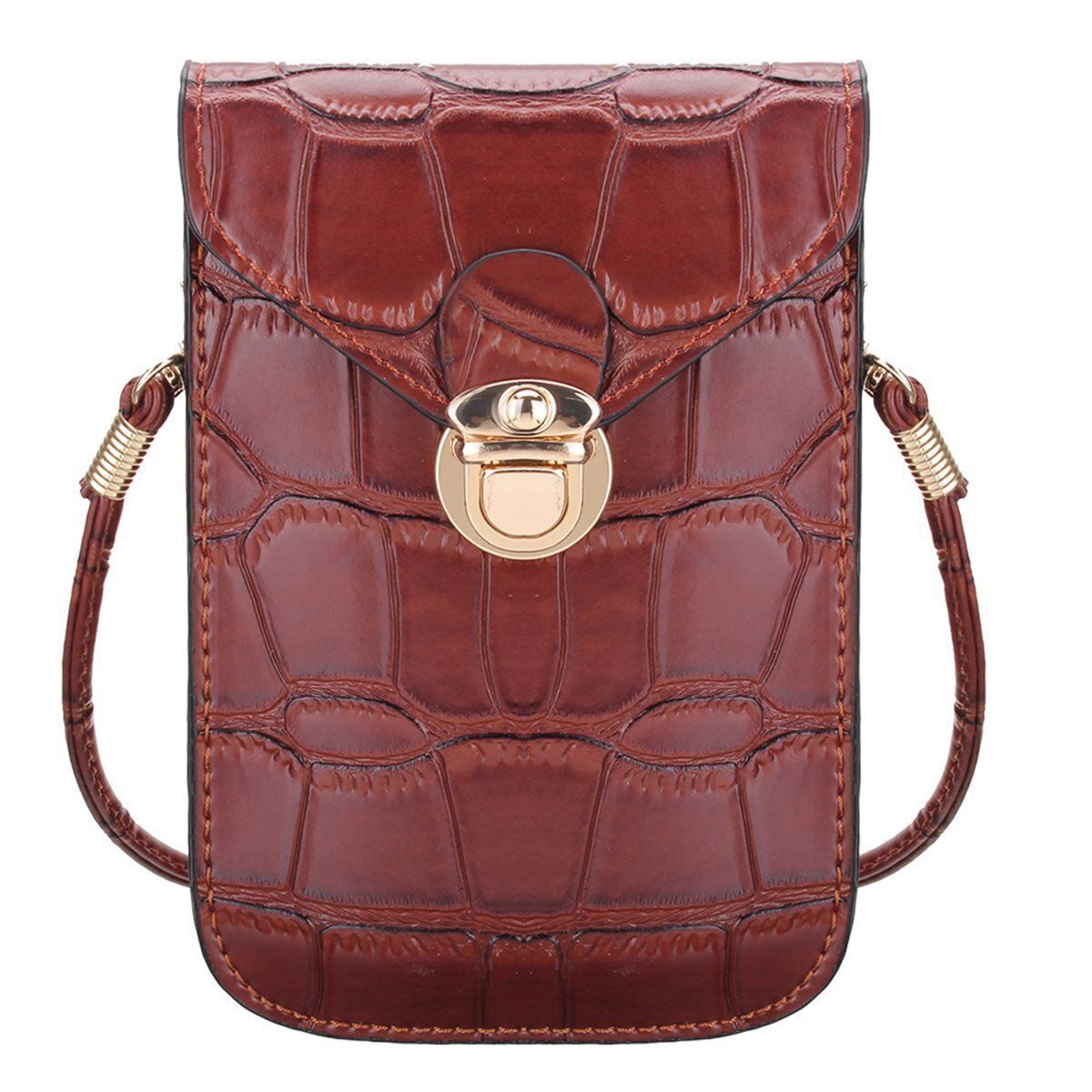 Phone Mini Bags Clutches Shoulder Bag Leather Women Handbag Black Handbag Flap