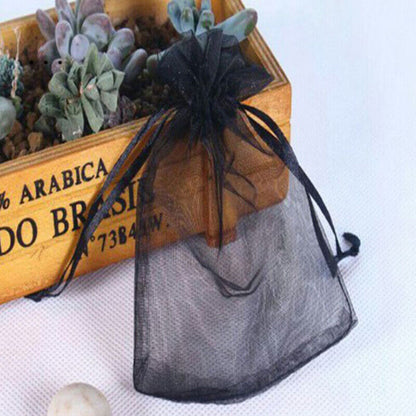 100pcs Wedding Christmas Gift Drawable Organza Bags Jewelry Packaging DisplaG JJ