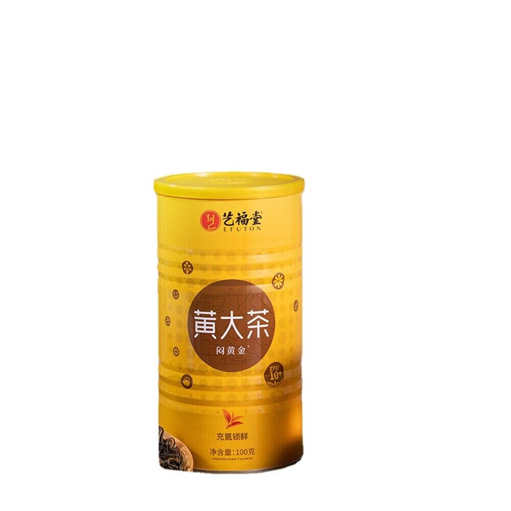 100g Chinese Healthy Natural Herbal Tea 特级新茶黄大茶 安徽霍山高山春茶 闷黄金黄茶 醇和焦香 解油腻解甜 艺福堂茶叶