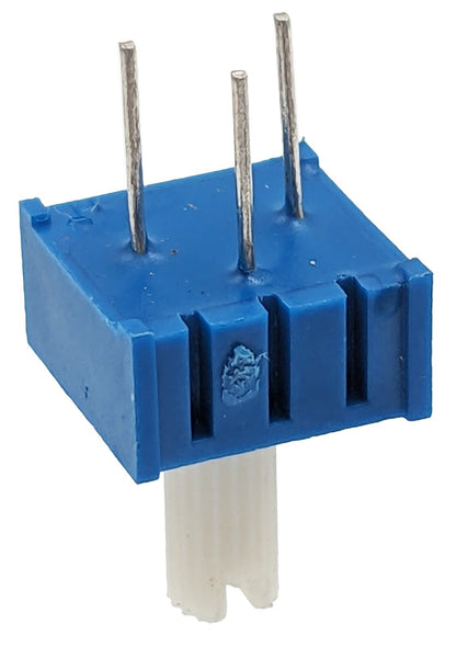 1K Ohm ½W Single Turn Cermet Potentiometer with Shaft, 0.1" Pin Spacing, ⅜-inch