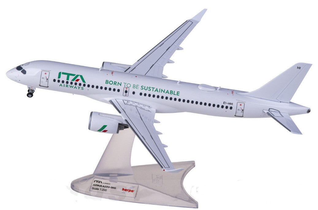 1:200 Herpa ITA AIRBUS A220-300 Passenger Aircraft Plane Diecast Airplane Model