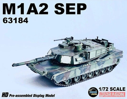 1/72 Us M1a2 Sep Abrams Main Battle Tank Nato Tri-color Finished Model