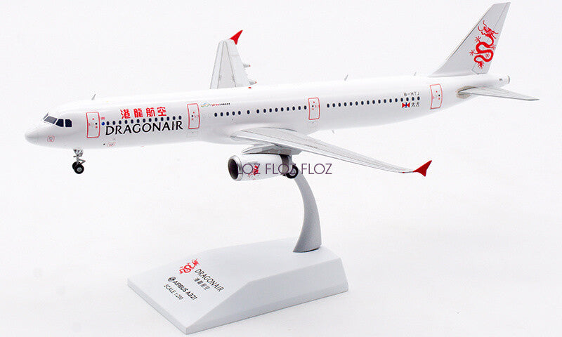 JC WINGS DRAGONAIR for Airbus A321 B-HTI 1:200 Aircraft Pre-built Model