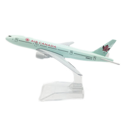 16cm Air Canada B777 Airplane Model 1:400 Simulation Aircraft Airliner Ornaments