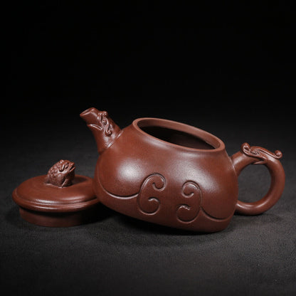 Chinese Yixing Zisha Clay Handmade Exquisite Teapot（如意 底款：周桂珍）