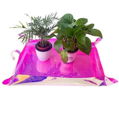 Planting Mat PVC Holographic Gardening Potting Pad Foldable Garden Tools 68x50cm