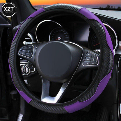 New Funda Para Volante Cuero Negro Coche Antideslizante Universal 50% Off