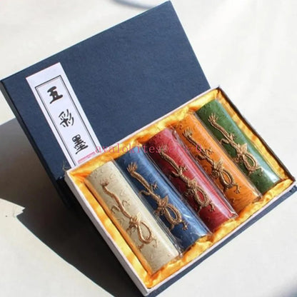 1 Set Huangshan Songyan Color Ink Drawing Ink Block Calligraphy Ink Stick