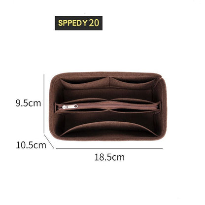 Felt Insert Bag Organizer Handbag Liner Pouch Cosmetics Makeup Bag 18*3*23CM 1PC