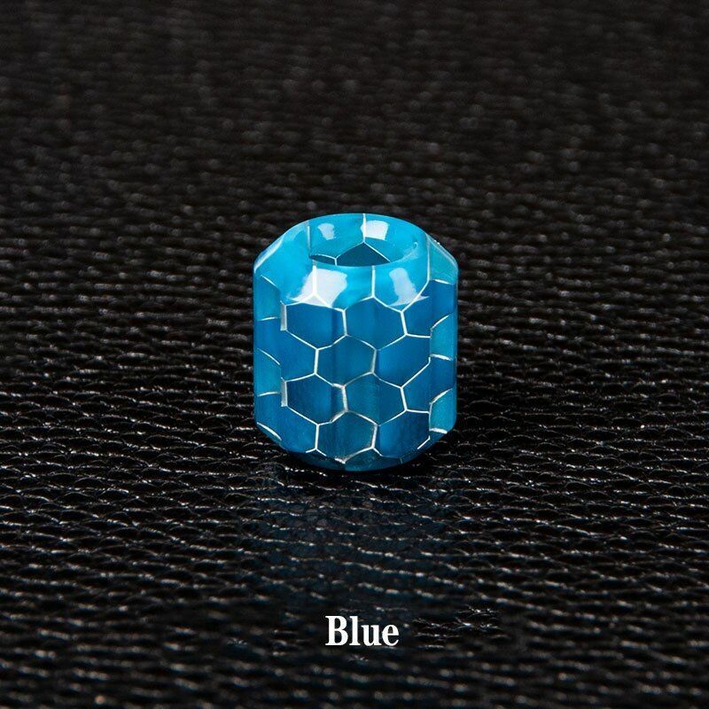 Luminous Resin Snakeskin Knife Pendant EDC Paracord Lanyard Keychain Accessories