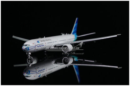 1:400 JC Wings Garuda Indonesia BOEING 777-300ER Flap Down Plane Diecast Model
