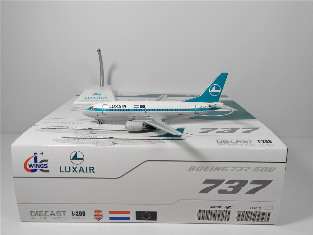 1:400 JC Wings LUXAIR BOEING B737-500 Passenger Airplane Diecast Aircraft Model