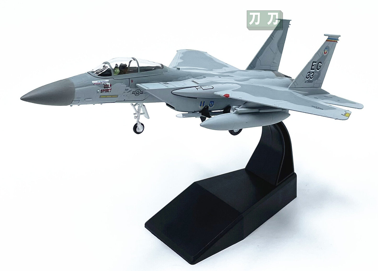 1:100 20CM AMER USA F-15C Fighter Plane Airplane Diecast Military Aircraft Model