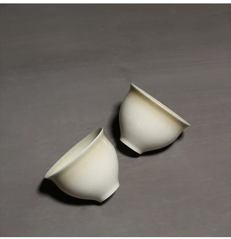 Plant Ash Ru Kiln Tea Cup Ceramics Mugs Tea Cups Kung Fu Tea Mug Ceramic Teaset