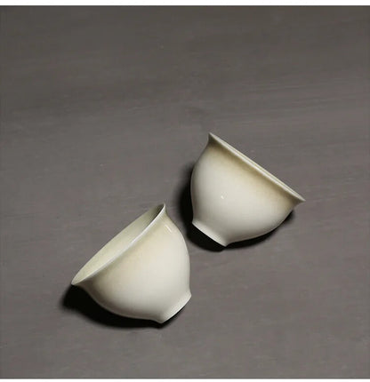 Plant Ash Ru Kiln Tea Cup Ceramics Mugs Tea Cups Kung Fu Tea Mug Ceramic Teaset