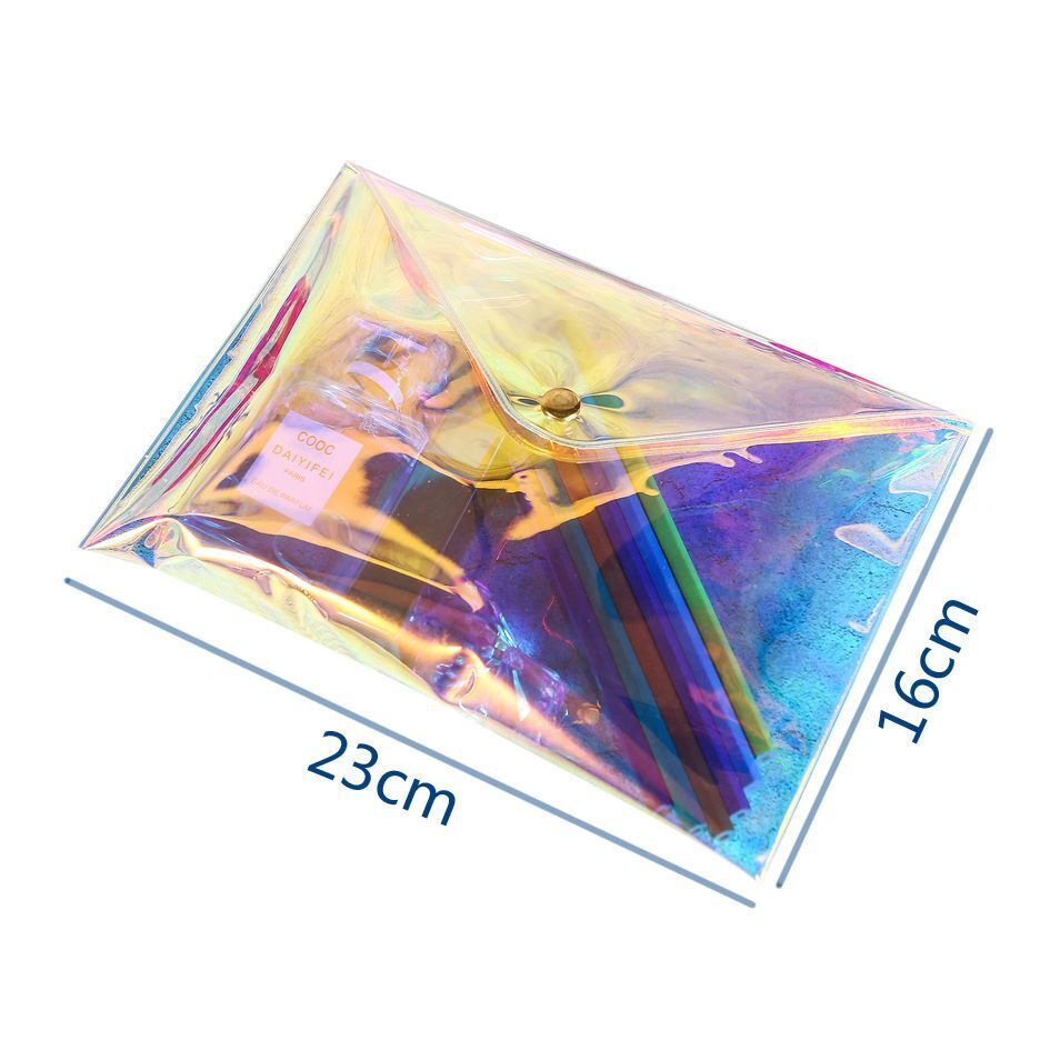 Laser Transparent Cosmetic Bags Case Clear Organizer Makeup Bag Pouch Traveling