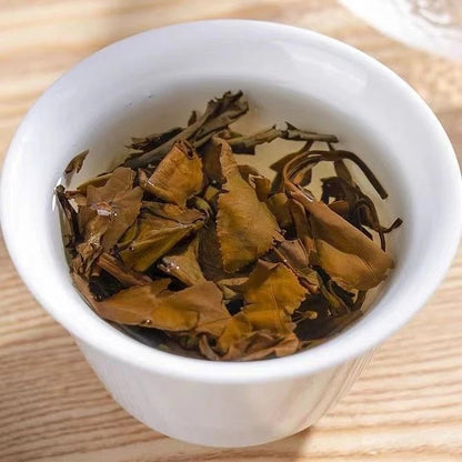 500g FuDing Ball-shaped Aged Shou Mei Longevity Eyebrow Handmade pearl White Tea