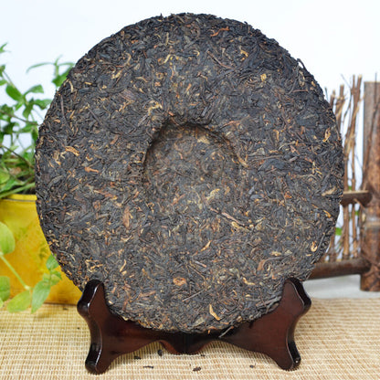 Source of Puer Menghai Dayi Pu'er Tea Cake 2015 357g Ripe Pu-erh Shu Classic -
