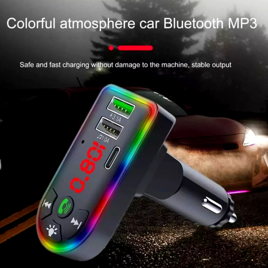 Transmisor De Audio FM Para Auto Bluetooth 5.0 USB Receptor Radio For Carro