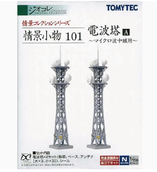 N Scale Tomytec Scenery 102-2 Radio Towers Kit Structure Diorama Layout