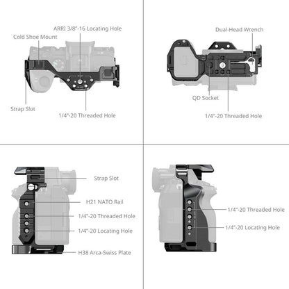 SmallRig Full Camera Cage for Sony Alpha 7R V / 7 IV / 7S III / 1 / 7R IV / 7 V