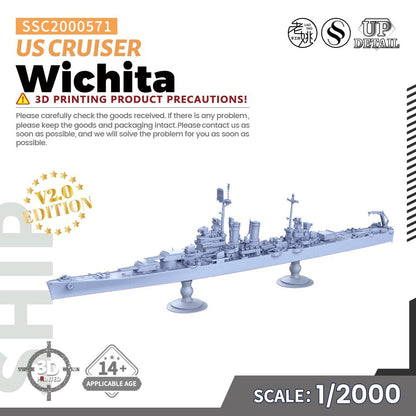 SSMODEL 1/2000 US Wichita Cruiser Military Model Kit SSC2000571