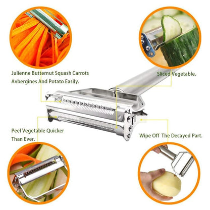 Stainless Steel Potato Peeler Vegetable Grater Fruit Slicer Carrot Cutter Tools
