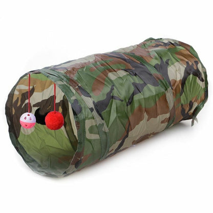 Cat Tunnel Toy Indoor Collapsible Tube Kitty Bored Pet Hole Puppy Kitten Rabbit