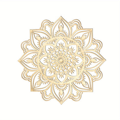 Boho Ethnic Decor for Living Room 1pc Moroccan Indian Mandala Metal Wall Art