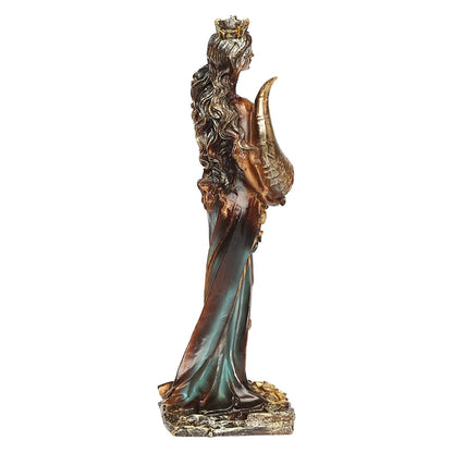 Fortuna Roman Goddess of Good Luck Fortune Tyche Statue Figurine Idol 11 Inch