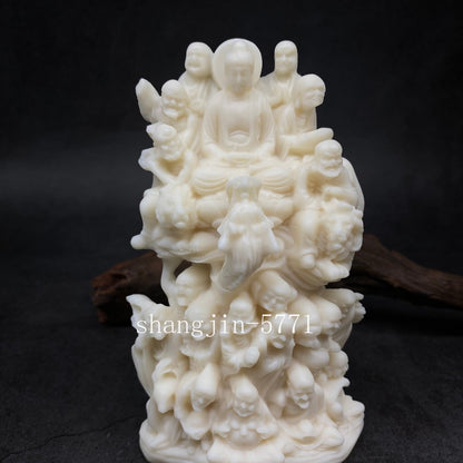 Eighteen Chinese Arhats Figure Statue Resin Sculpture Buddhist Figure Feng Shui