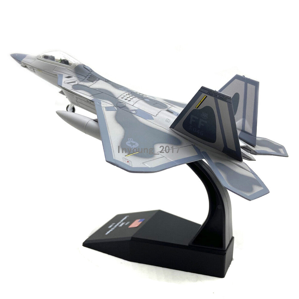 1/100 Lockheed Martin F-22 Raptor Fighter Plane Model Diecast Airplane Model