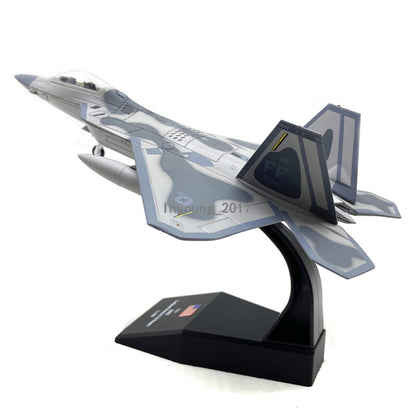 1/100 Lockheed Martin F-22 Raptor Fighter Plane Model Diecast Airplane Model
