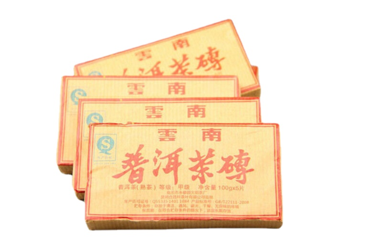 5Pcs Chinese Natural Tea Natural Pu Erh Black Tea Cake Puer Tea Brick Green Food