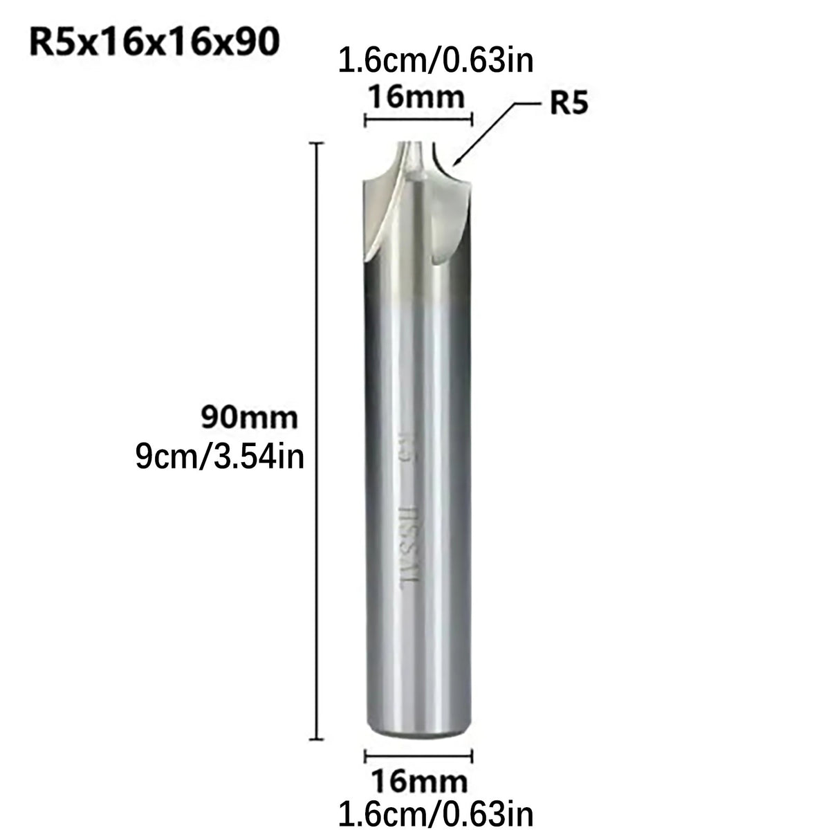 R2-R10 Radius HSS Corner Rounding End Mill Milling Cutter CNC Router Bit Tool
