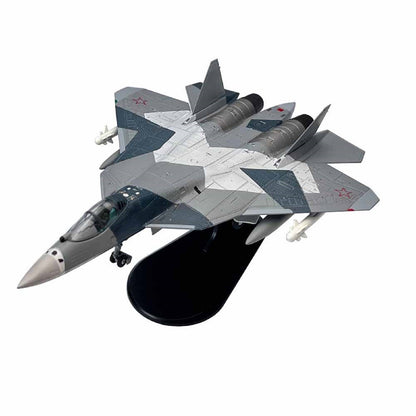 1/100 Scale Russian Su-57 Stealth Fighter With Display Sand For Model Lovers C