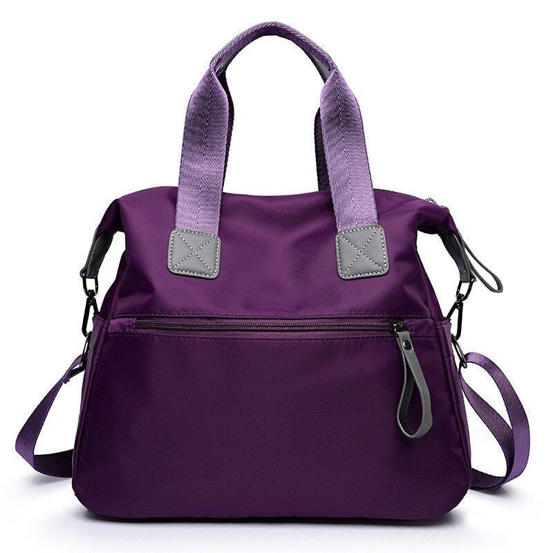 Ladies Bag Waterproof Nylon Bag Large Shoulder Travelling Purse 34*30*13 CM Blue