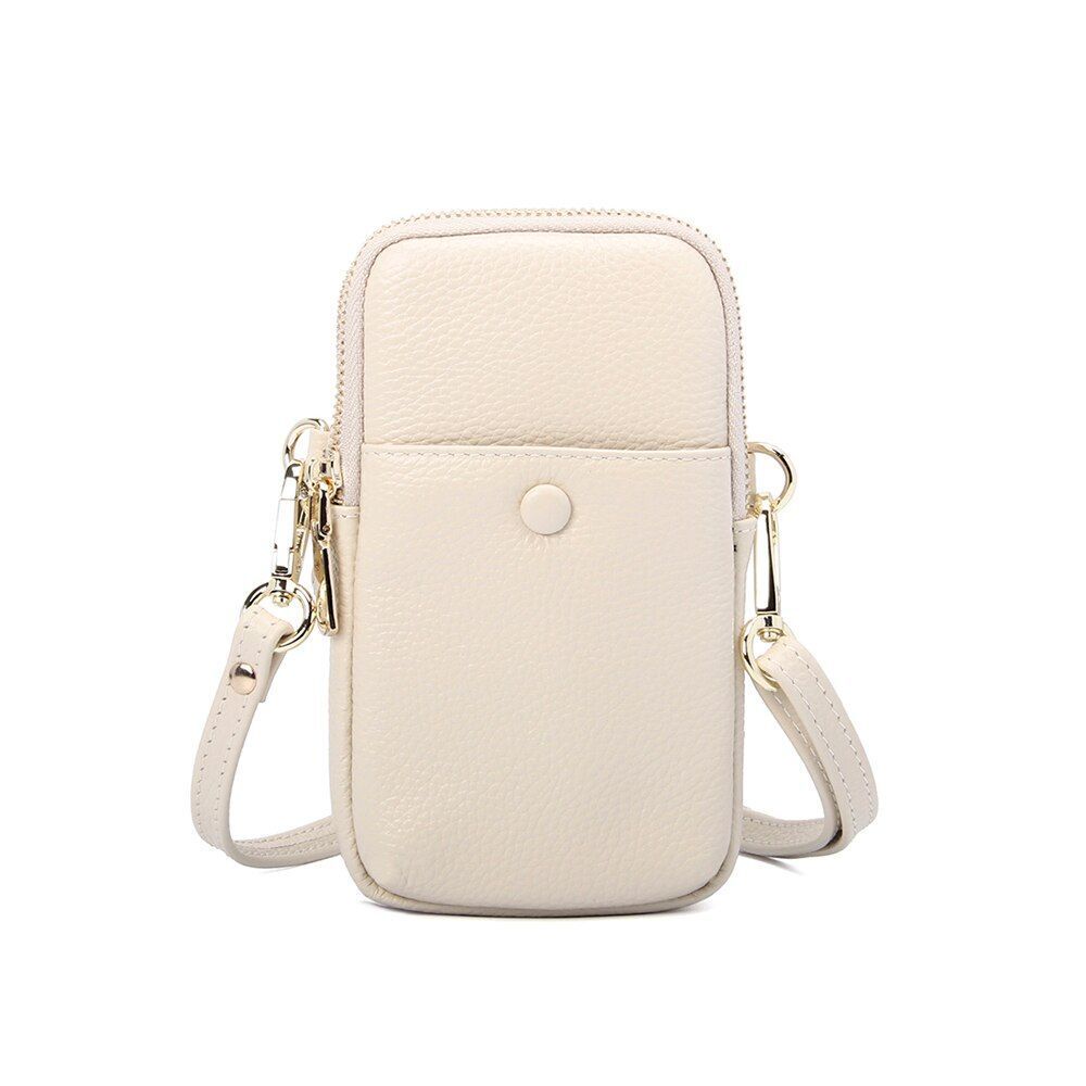 Genuine Leather Small Shoulder Crossbody Bag Adjustable Strap Messenger Bags 1PC