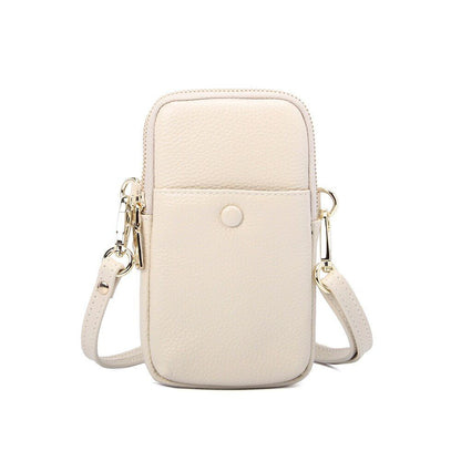 Genuine Leather Small Shoulder Crossbody Bag Adjustable Strap Messenger Bags 1PC